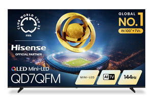 Téléviseur QLED Hisense de série QD7QFM de 85 po avec Mini DEL, IA et Fire TV (85QD7QFM)