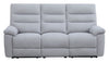 Sofa inclinable Jasper de 81 po en tissu de chenille - gris