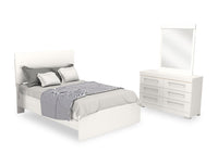  Ensemble de chambre à coucher Riley 5 pièces avec lit double - blanc