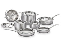  Batterie de cuisine professionnelle MultiClad de Cuisinart de 12 pièces - MCP-12NCC 