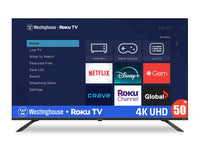  Téléviseur intelligent Westinghouse UHD 4K de 55 po avec Roku TVMC
