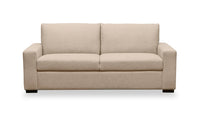  Sofa Kennedy de 78,7 po en tissu avec accoudoirs rectilignes - taupe