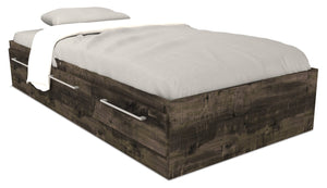 Lit matelot simple Riley - gris
