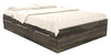 Lit matelot Riley avec 3 tiroirs de rangement pour enfants, fabriqué au Canada, gris - format lit double