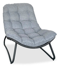  Fauteuil de détente Oslo pour la terrasse à l’extérieur - osier en résine tressé à la main et métal, résistant aux rayons UV et aux intempéries - gris