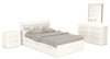 Ensemble de chambre à coucher Riley 6 pièces avec lit matelot double et tête de lit - blanc