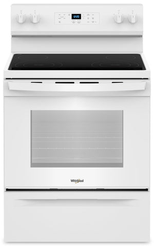 Cuisinière électrique Whirlpool de 5,3 pi³ avec autonettoyage - blanche - YWFES3530RW