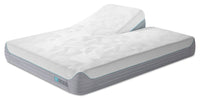  Matelas moelleux à surface lisse S7 de Bedgear à tête divisée pour très grand lit