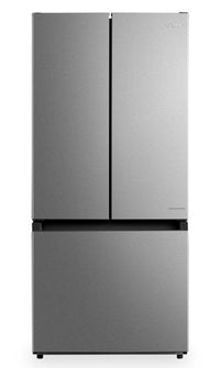  Réfrigérateur Midea de 18,4 pi³ et de 30 po à portes françaises - acier inoxydable - MRF18B4AST 