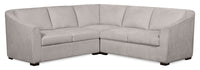  Sofa sectionnel Envy 3 pièces en tissu de chenille - gris brouillard