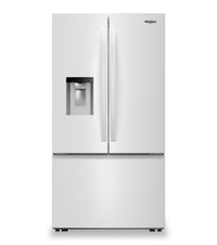  Réfrigérateur Whirlpool de 36 po et de 30 pi3 à portes françaises avec eau et glaçons - blanc - WRFF3536SW 