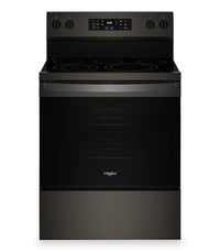  Cuisinière électrique Whirlpool de 5,3 pi3 avec friture à air sans préchauffage - acier inoxydable noir - YWFES5030RV  