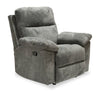 Fauteuil coulissant inclinable Oliver 40 po fabriqué au Canada, en tissu en chenille gris étain Addison