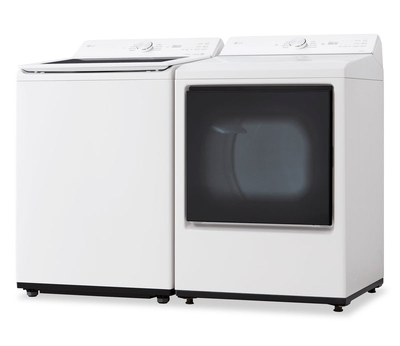 Laveuse intelligente à chargement par le haut LG 5,8 pi³ avec EasyUnload et sécheuse électrique LG 7,3 pi³ avec détection IA 