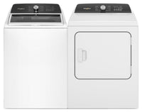  Laveuse à chargement par le haut de 5,3 pi3 avec robinet intégré et sécheuse électrique de 7 pi3 avec vapeur de Whirlpool 