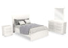 Ensemble de chambre à coucher Riley 6 pièces avec lit double - blanc