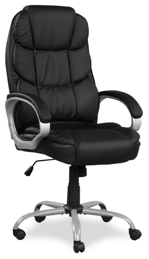 Chaise de bureau réglable Fionn de Sealy de 30,5 po - noire