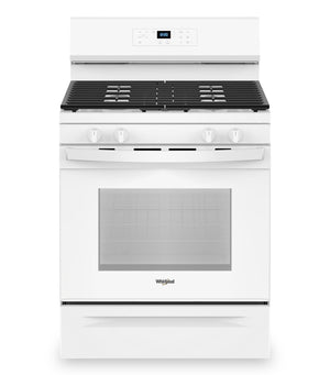 Cuisinière à gaz Whirlpool de 5,3 pi³ et de 30 po avec brûleur SpeedHeatMC - WFGS3530RW