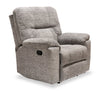 Fauteuil coulissant inclinable Fynn 40 po fabriqué au Canada, en tissu en chenille gris tourterelle