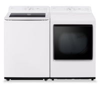  Laveuse intelligente à chargement par le haut LG 5,8 pi³ avec EasyUnload et sécheuse électrique LG 7,3 pi³ avec détection IA  