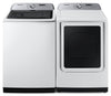 Laveuse à chargement par le haut de 6 pi3 et sécheuse électrique de 7,4 pi3 avec vapeur de Samsung - blanches