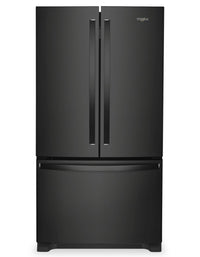  Réfrigérateur Whirlpool de 36 po et de 25,2 pi³ à portes françaises - noir - WRFF3036RB 