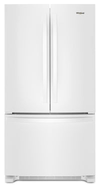  Réfrigérateur Whirlpool de 20 pi3 et de 36 po de profondeur comptoir à portes françaises - blanc - WRFC2036RW 