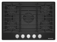  Surface de cuisson à gaz sur vitrocéramique KitchenAid de 30 po – KCGG530PBL 