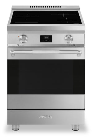 Cuisinière professionnelle à induction Smeg de 2,8 pi3 - SPR24UIMX