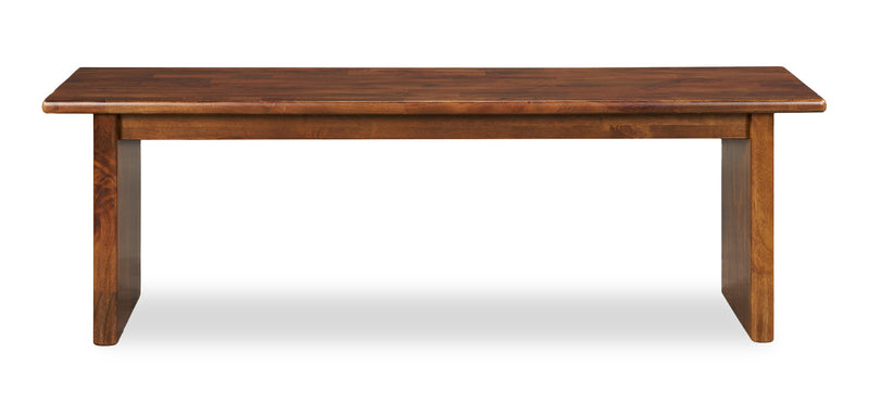 Banc de salle à manger Vale de 58 po (l) en bois - brun