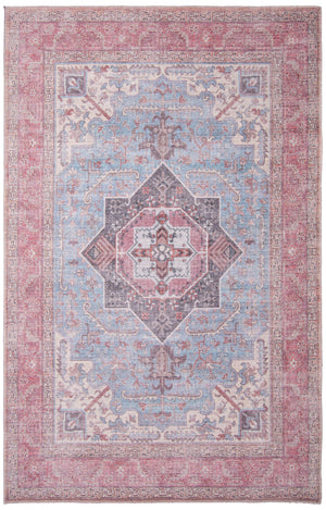 Carpette Ophelia bleue 7 pi 10 po x 10 pi 0 po