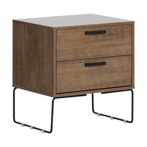 Slendel Table de chevet - Bois foncé