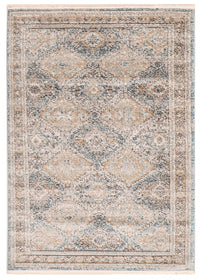 Carpette Leandra taupe/bleue 3 pi 11 po x 5 pi 11 po