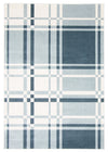 Carpette Roma bleue lavable à la machine - 6 pi 0 po x 9 pi 0 po