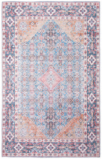 Carpette Erela bleue 7 pi 10 po x 10 pi 0 po