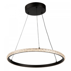 Luminaire suspendu Nova noir à DEL de 24 W