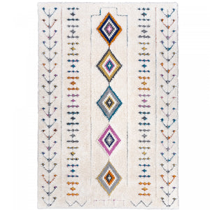 Carpette Lola à motifs de diamants 7 x 10