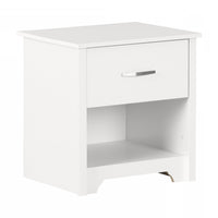  Fusion Table de Chevet 1 Tiroir - Blanc solide 