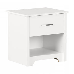 Fusion Table de Chevet 1 Tiroir - Blanc solide