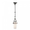 Luminaire suspendu de style applique murale cylindrique Brydon noir et nickel brossé à 1 ampoule