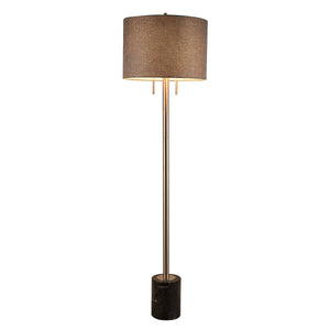 Lampe à pied de 62 po - marbre noir