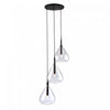 Luminaire suspendu Conic noir à 3 ampoules