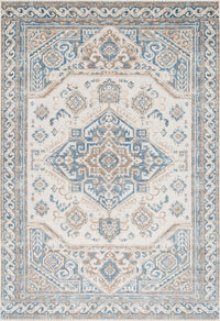 Carpette Shi bleu rétro 3 x 5