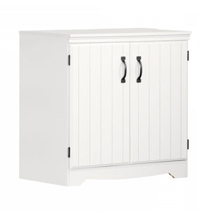 Farnel Armoire de rangement avec 2 portes - Blanc solide