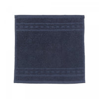 Débarbouillette nattée bleu marine 12 x 12 - ensemble de 6 serviettes