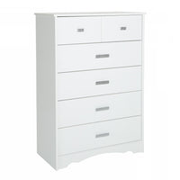  Tiara Commode 5 Tiroirs - Blanc solide 