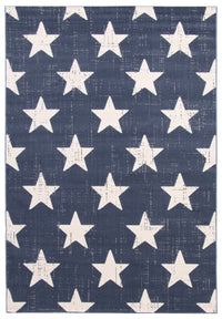 Carpette Ira bleu marine 5 pi 3 po x 7 pi 7 po