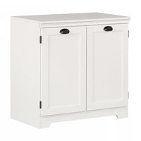  Prairie Armoire de rangement avec 2 portes - Blanc solide 