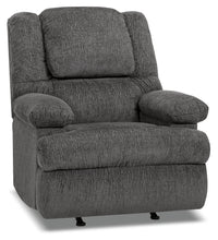  Fauteuil massage inclinable 5598  en chenille avec accoudoirs rangement - graphite 