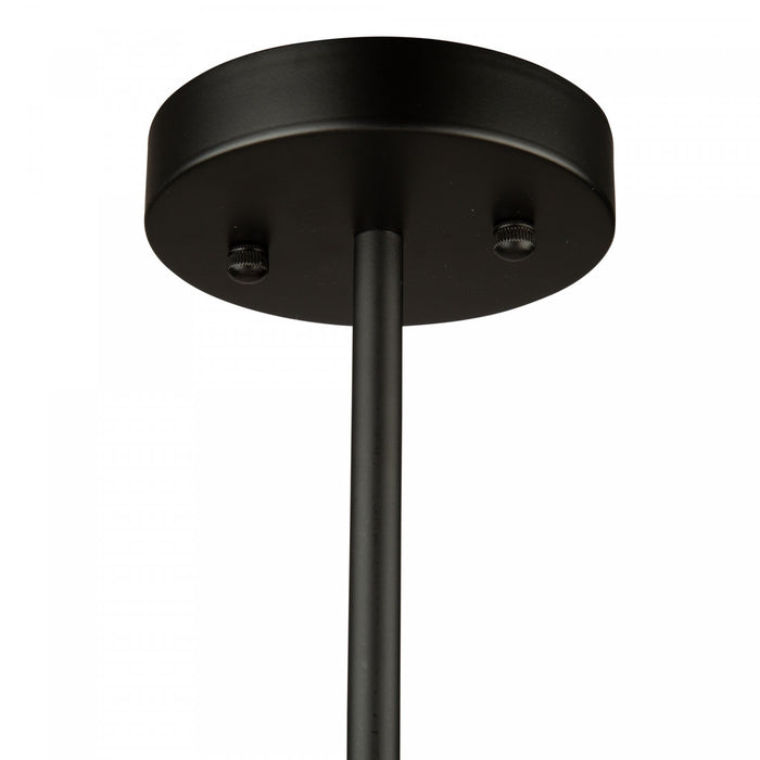 Luminaire suspendu Perris noir à 4 ampoules